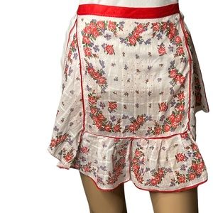 Vintage Sexy Apron Made From Hand Rolled Hankerchiefs